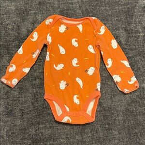 Carter's Orange Ghost Print Bodysuit